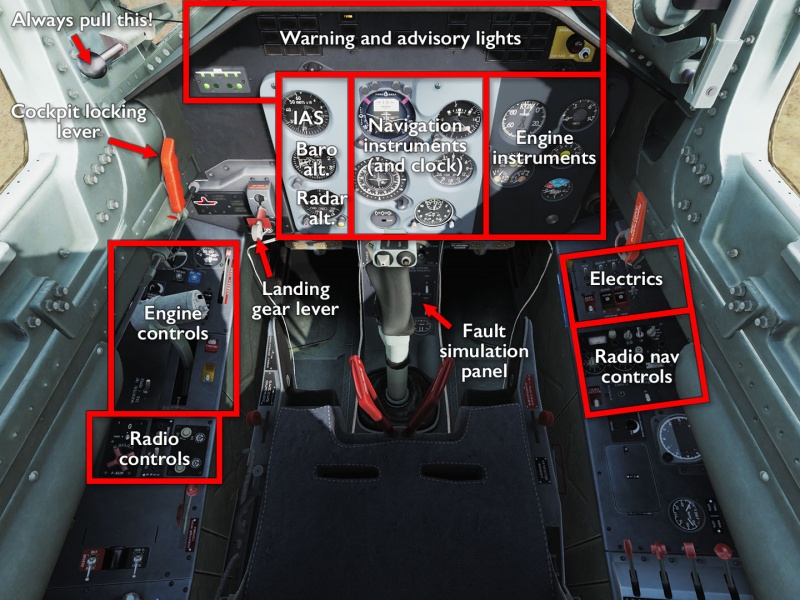 L-39ZA Rear cockpit