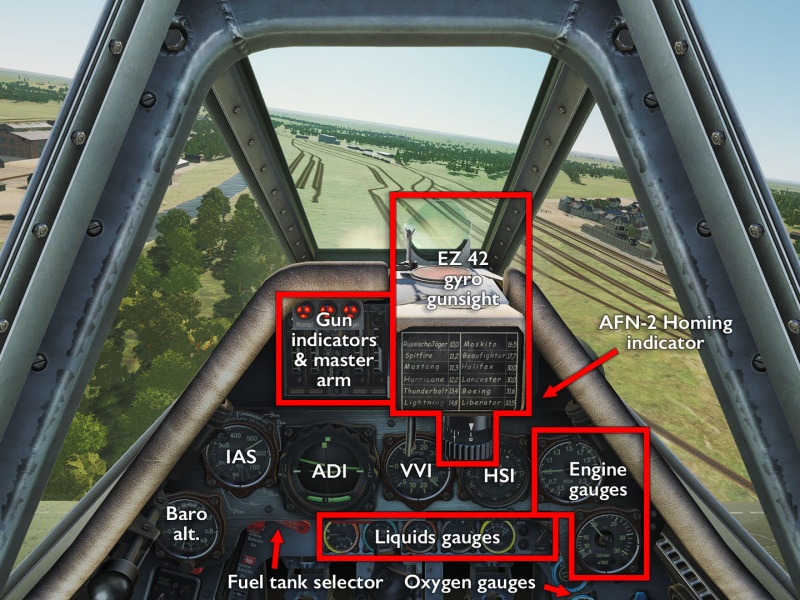 Fw 190 D-9 dashboard.