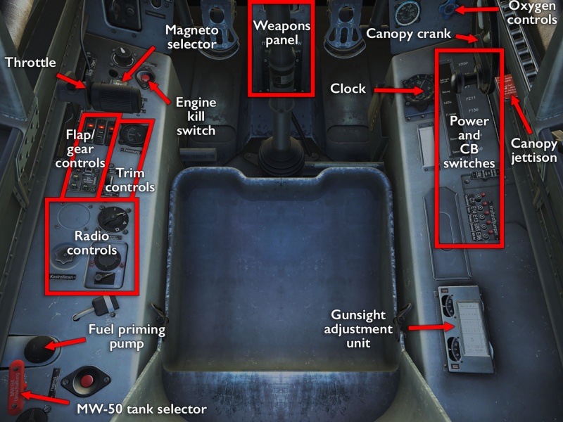 Fw 190 D-9 cockpit.