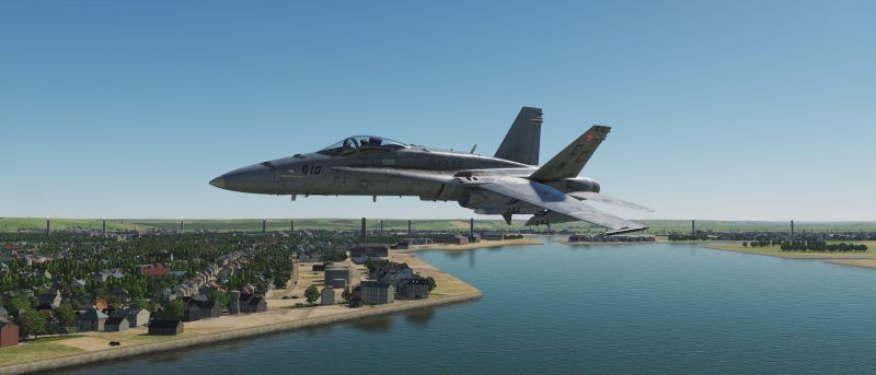 F/A-18C over Le Havre