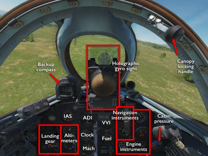 MiG-15bis (MAC edition) dashboard.