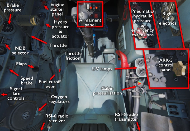 MiG-15bis cockpit.