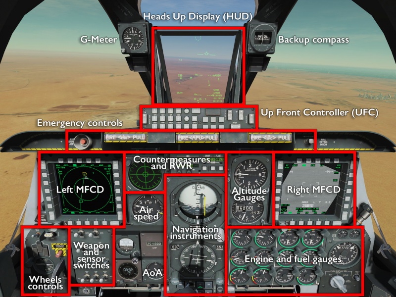 A-10C Front Dashboard